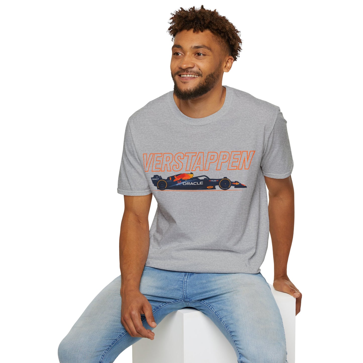 Racing Car Graphic T-Shirt — 'VERSTAPPEN' Motorsport Tee