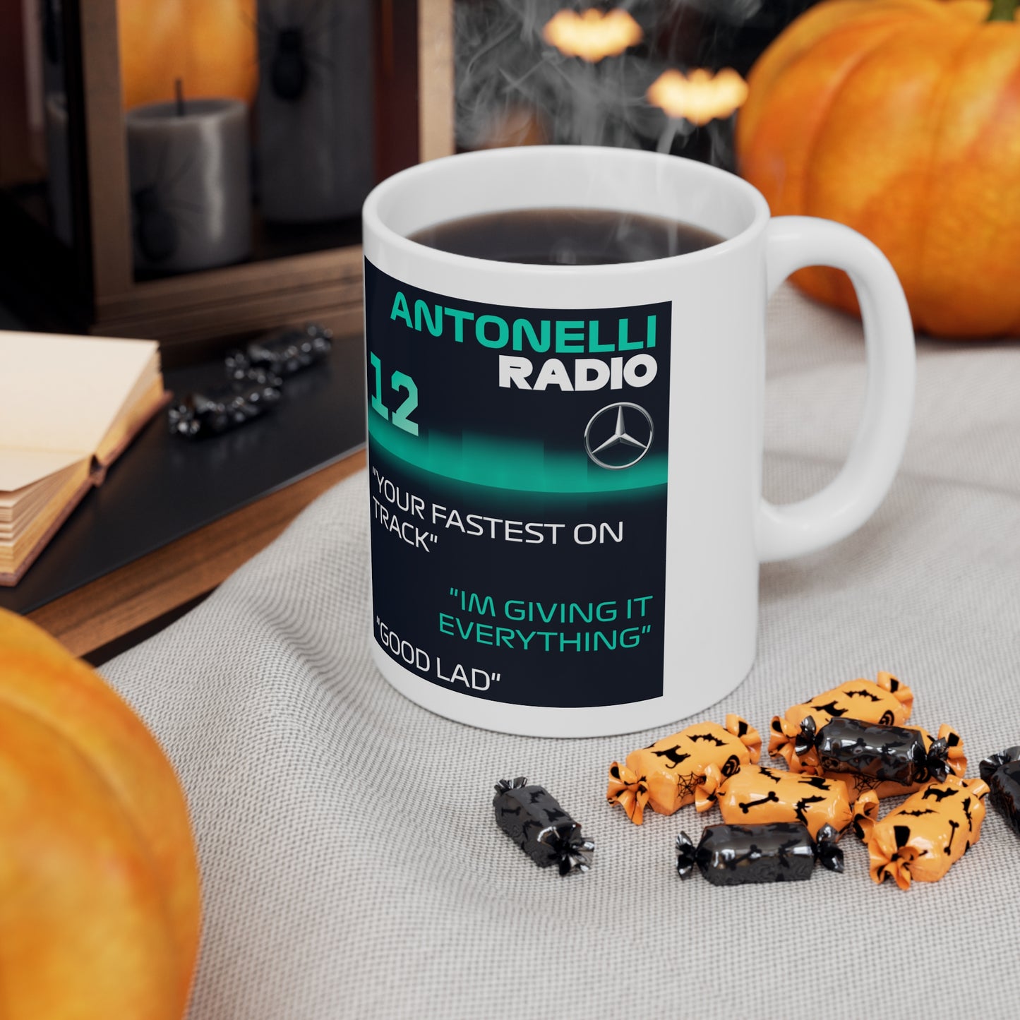 Kimi Antonelli mug radio message