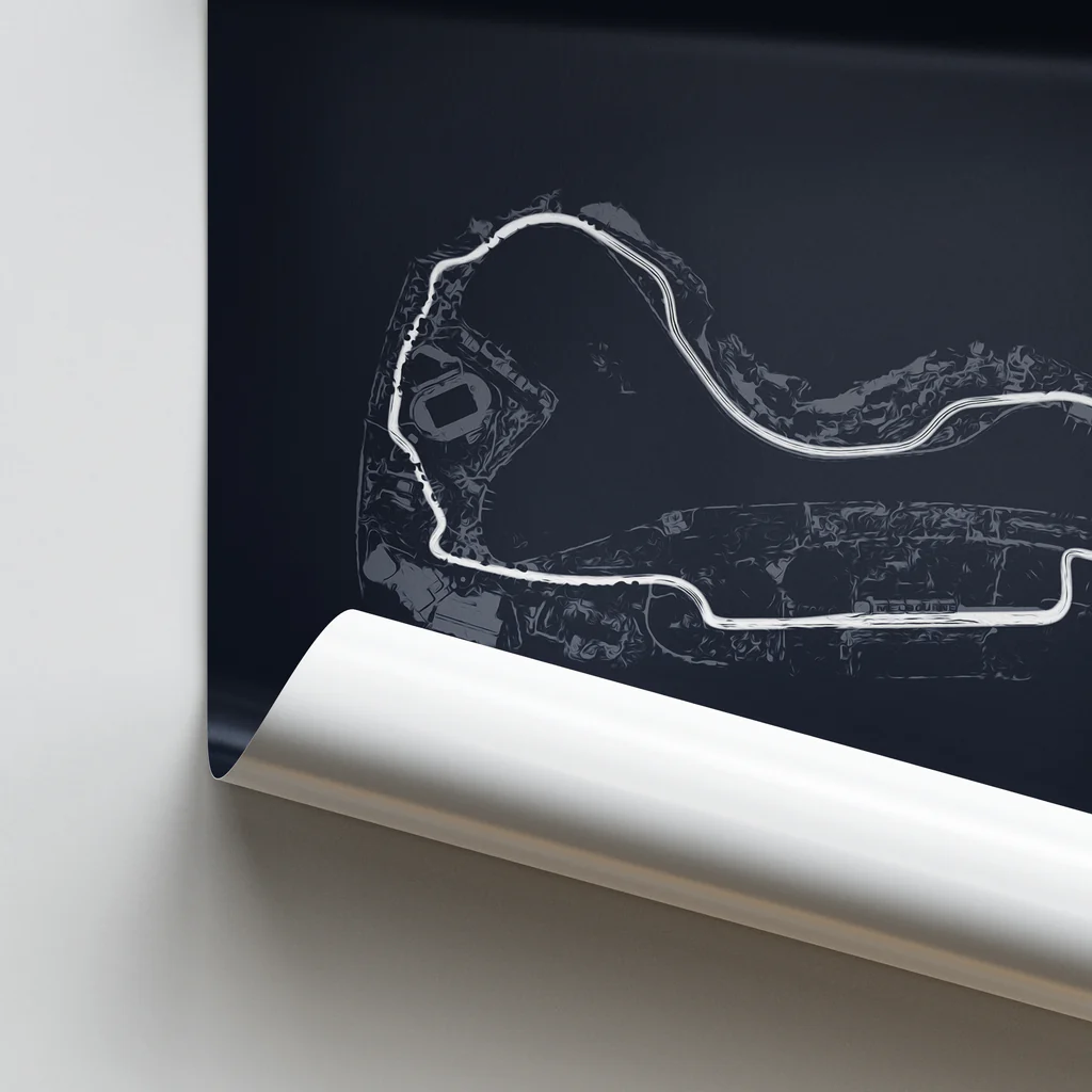 Albert Park circuit canvas frame