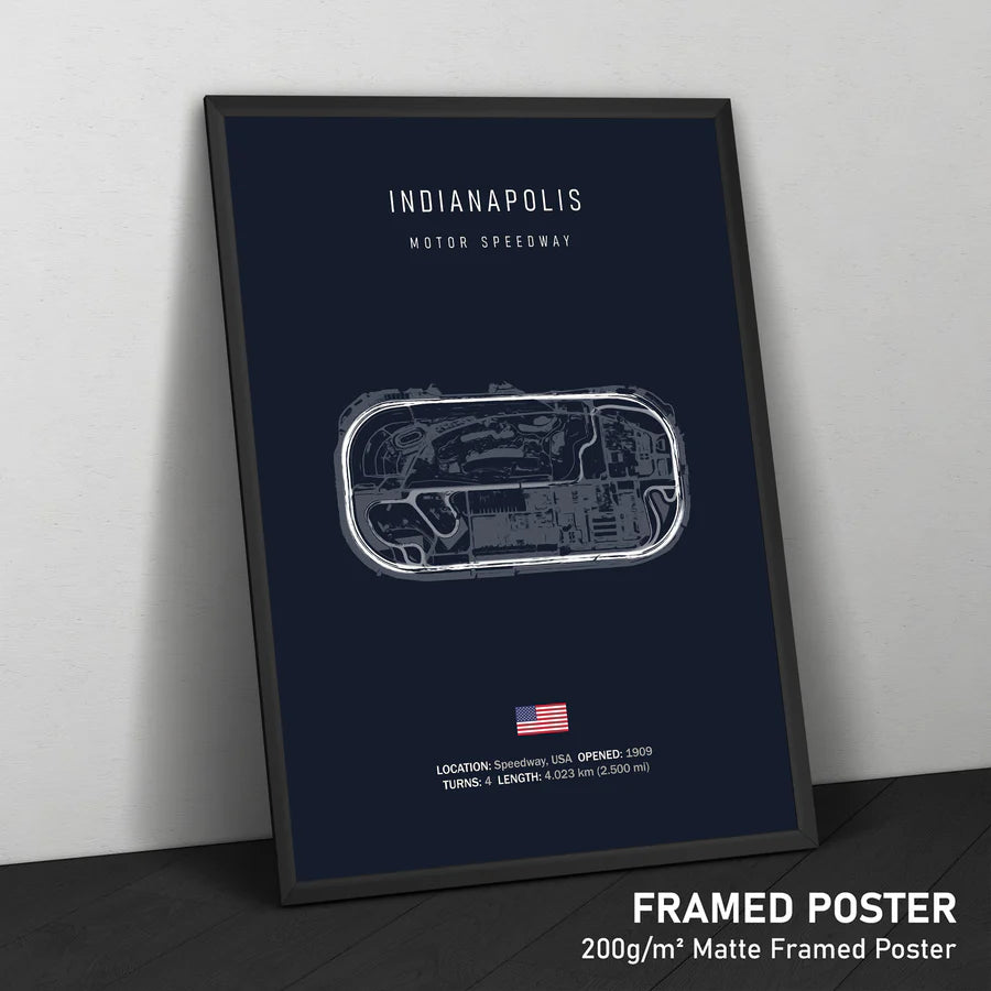 Indianapolis speedway canvas wall