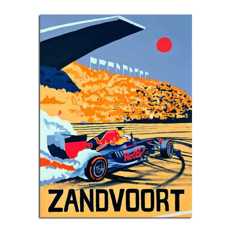 Neon Zandvoort canvas wall art