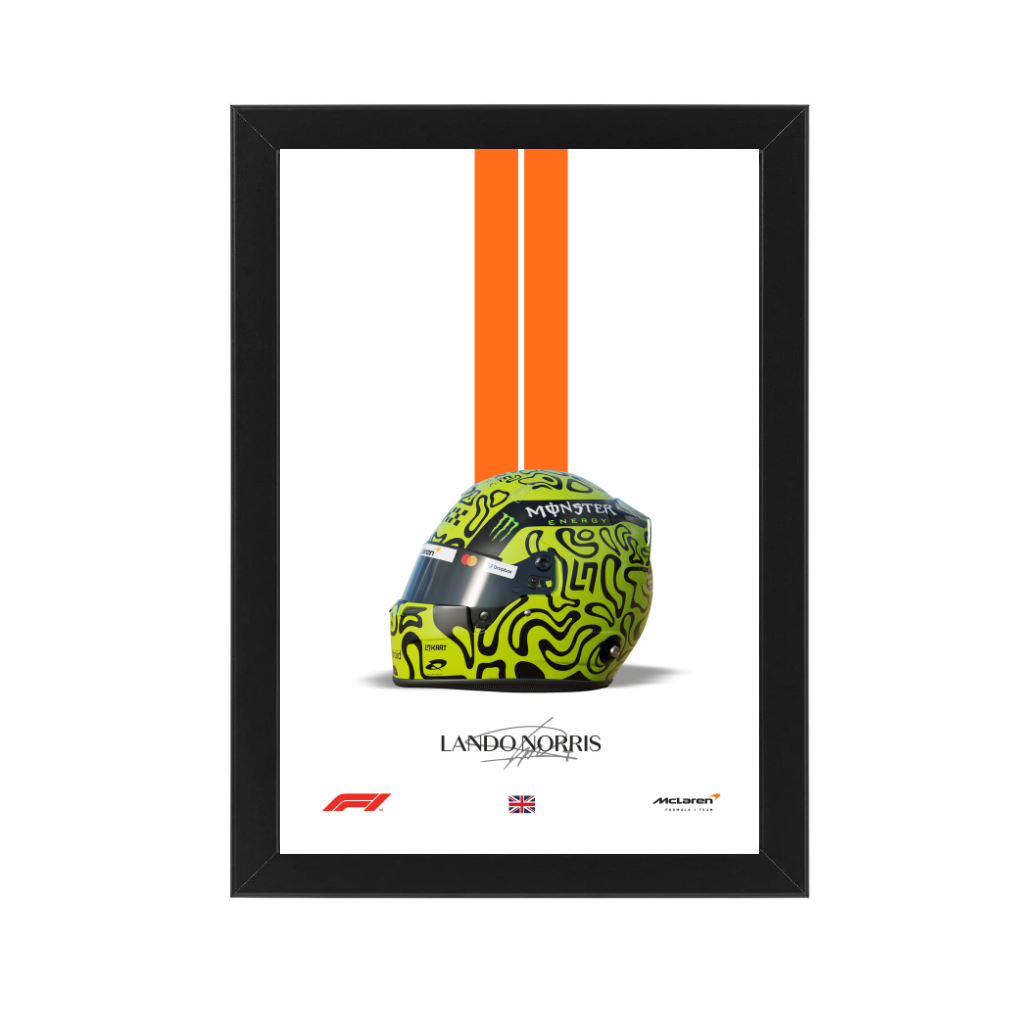 LN1 Lando Norris Helmet Print on Photographic Paper
