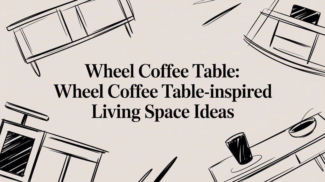 Wheel Coffee Table: wheel coffee table-inspired living space ideas