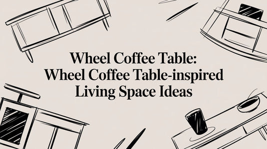 Wheel Coffee Table: wheel coffee table-inspired living space ideas