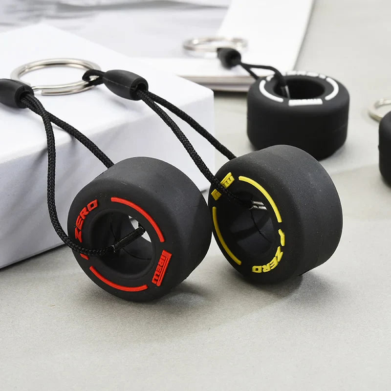 Mini F1 Tire Keyring