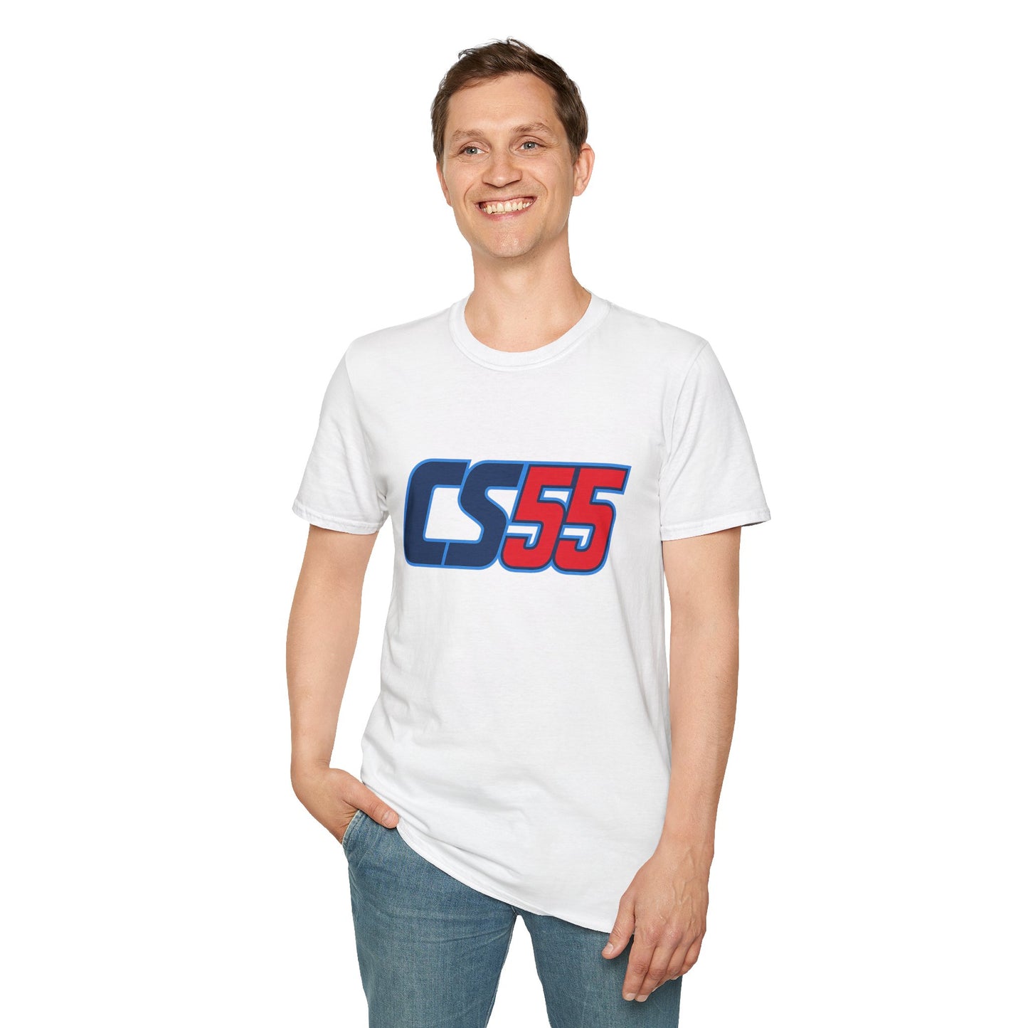 CS55 Racing Logo T‑Shirt — Calos Sainz Motorsport Tee