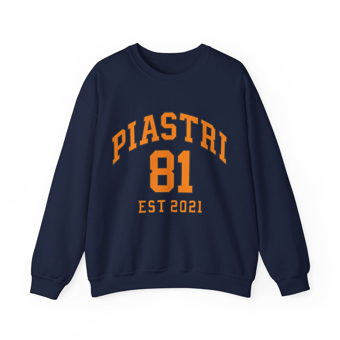 PiASTRI 81 Crewneck Sweatshirt – Vintage Collegiate EST 2021 Pullover