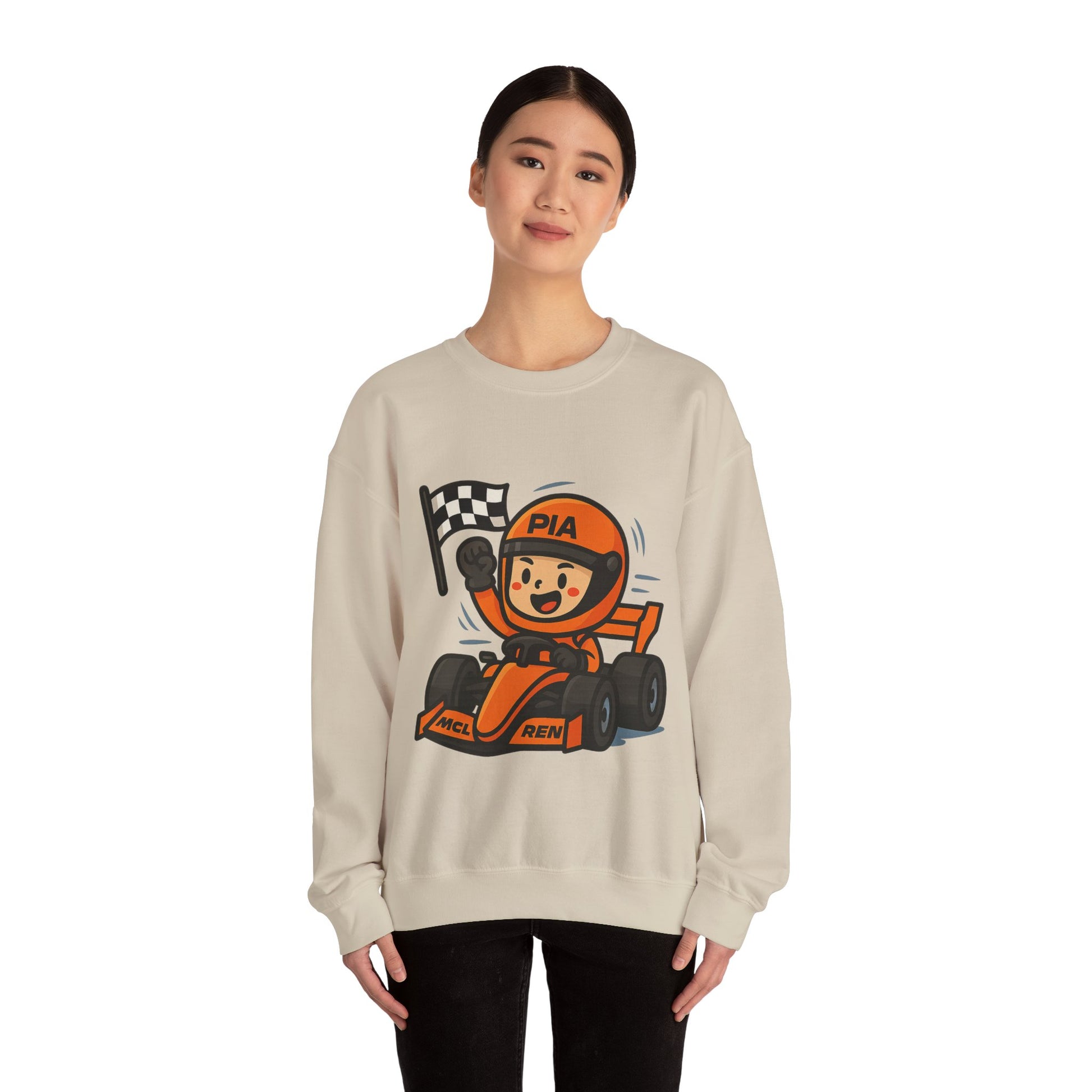 F1 racing mascot sweatshirt print