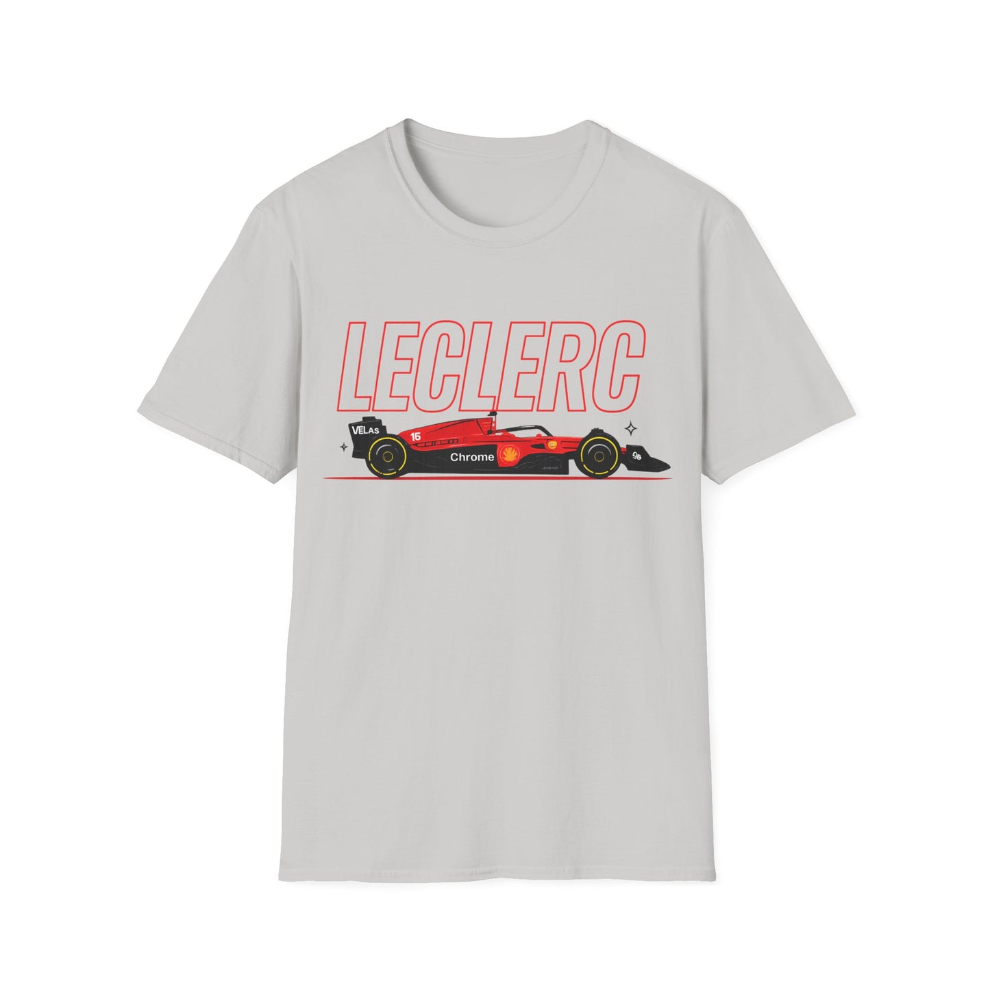 Leclerc Racing Car T-Shirt — Formula F1 Motorsport Tee