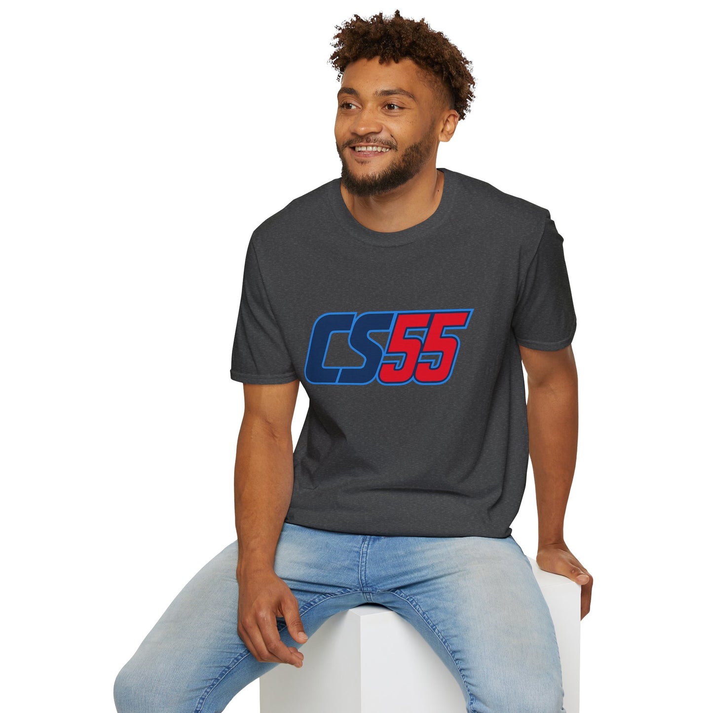 CS55 Racing Logo T‑Shirt — Calos Sainz Motorsport Tee
