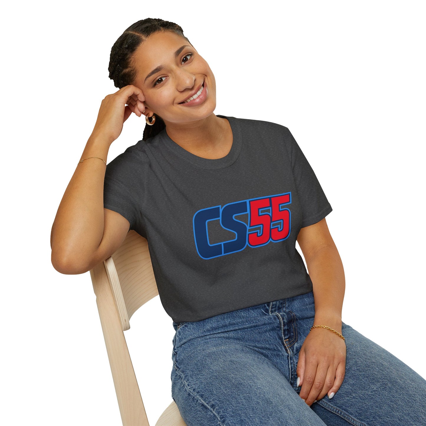 CS55 Racing Logo T‑Shirt — Calos Sainz Motorsport Tee