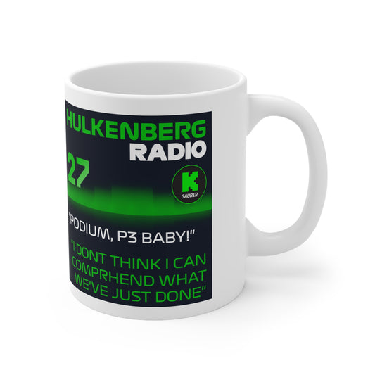 Hulkenberg #27 Racing Quote Ceramic Coffee Mug — 11oz