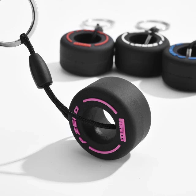 Mini F1 Tire Keyring