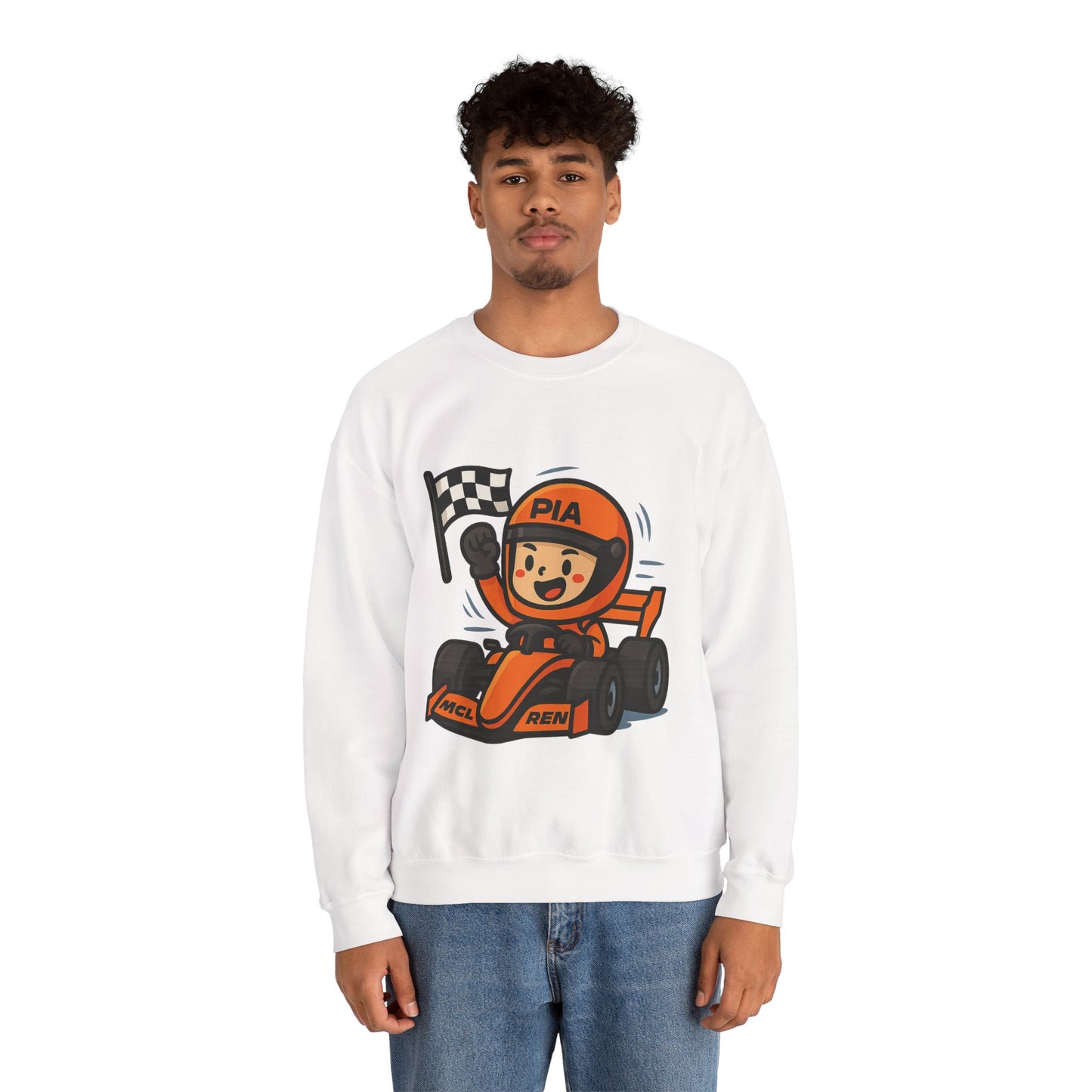 F1 racing mascot sweatshirt print