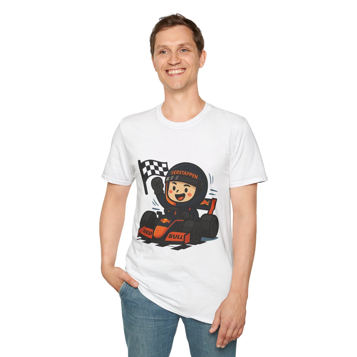 T-Shirt – Cute Checkered Flag Verstappen F1 Driver Tee