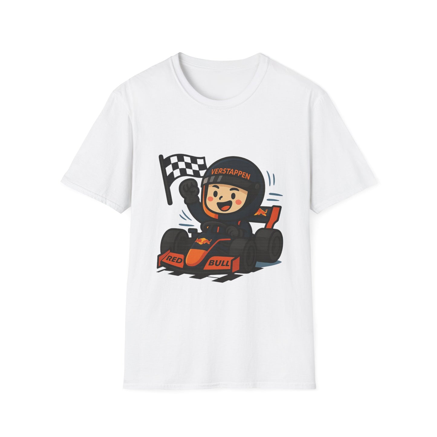 T-Shirt – Cute Checkered Flag Verstappen F1 Driver Tee