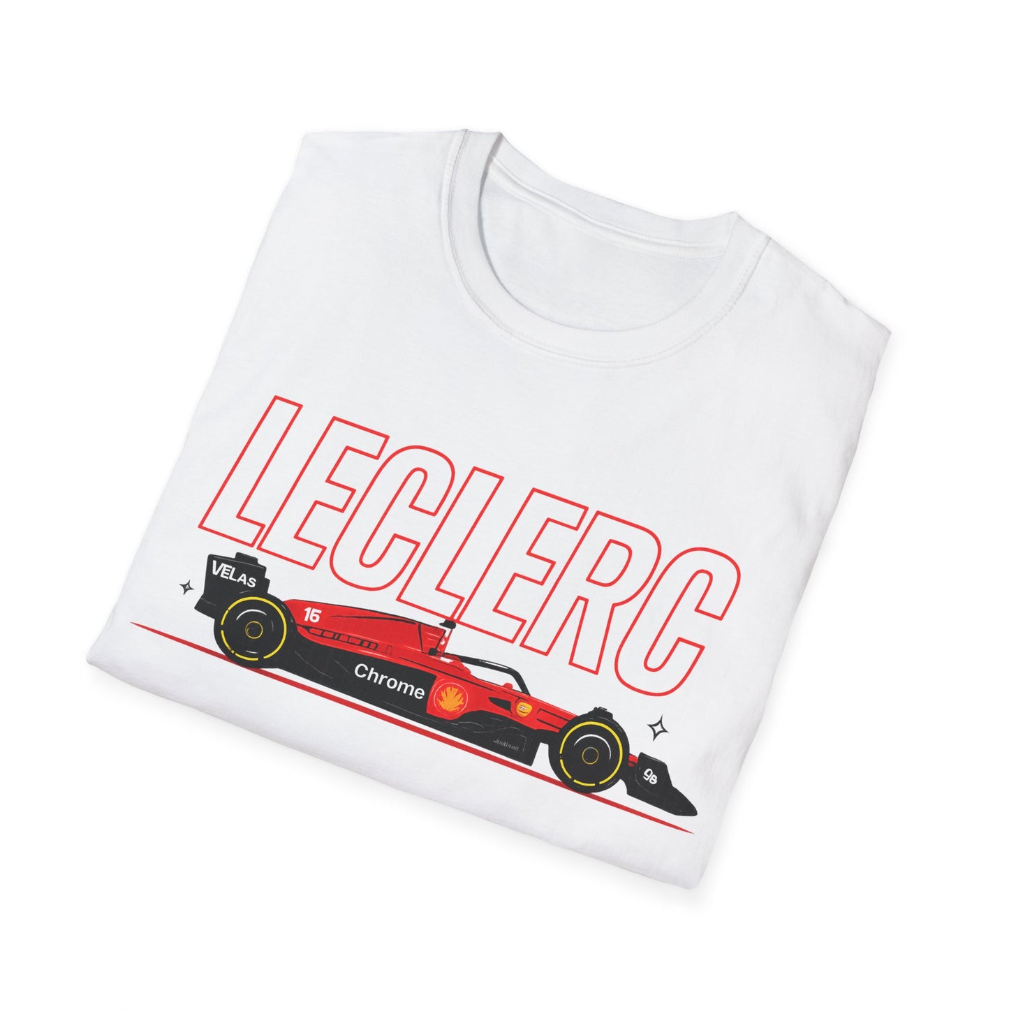 Leclerc Racing Car T-Shirt — Formula F1 Motorsport Tee