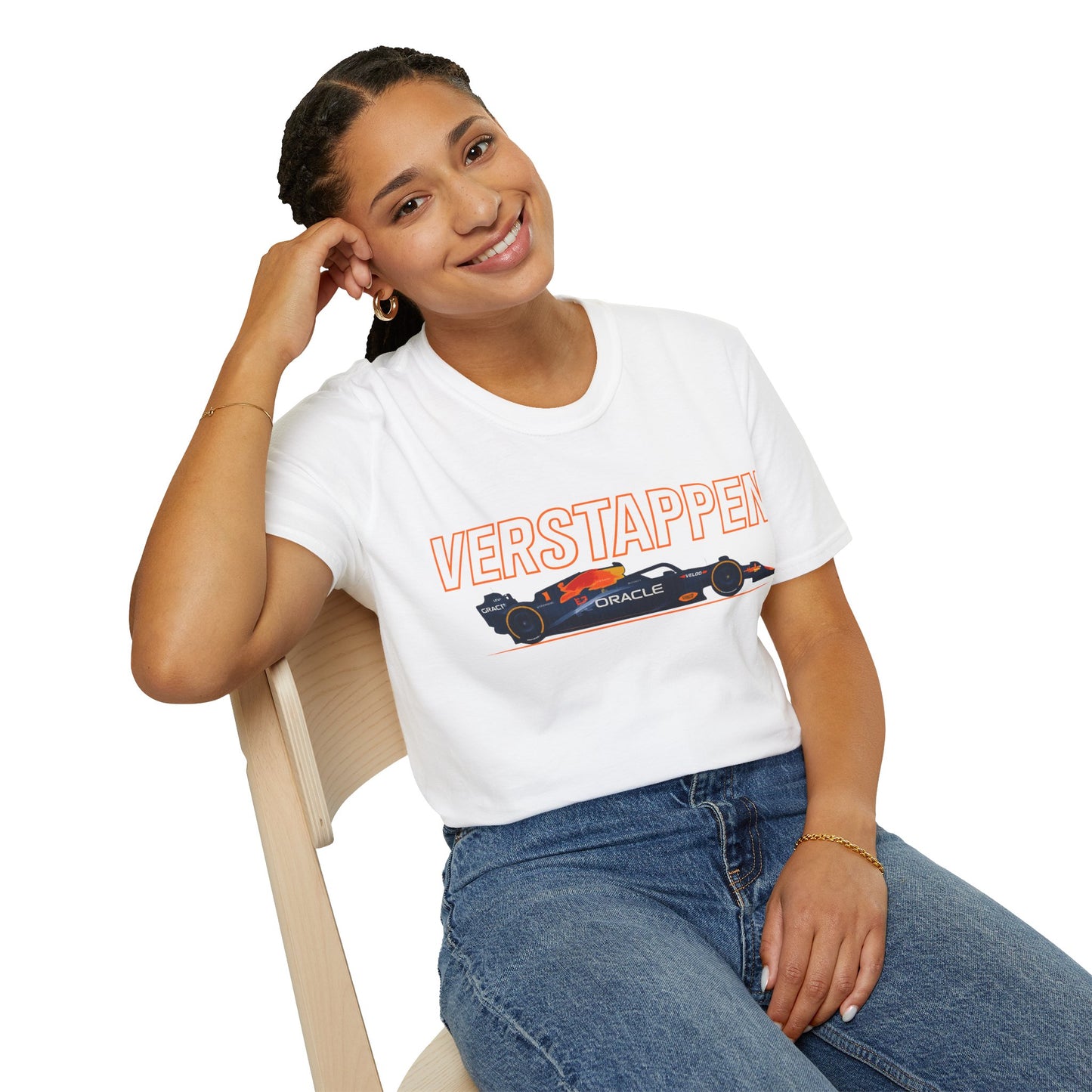 Racing Car Graphic T-Shirt — 'VERSTAPPEN' Motorsport Tee