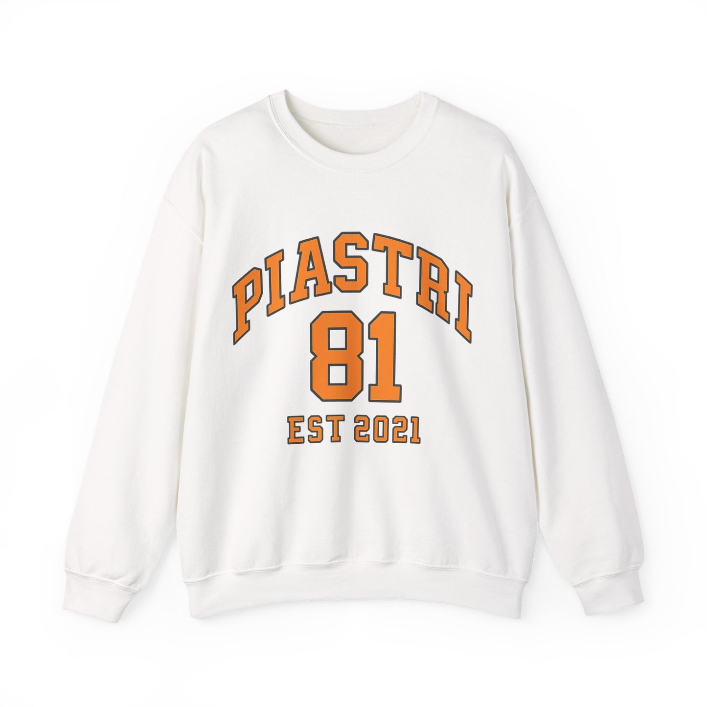 PiASTRI 81 Crewneck Sweatshirt – Vintage Collegiate EST 2021 Pullover