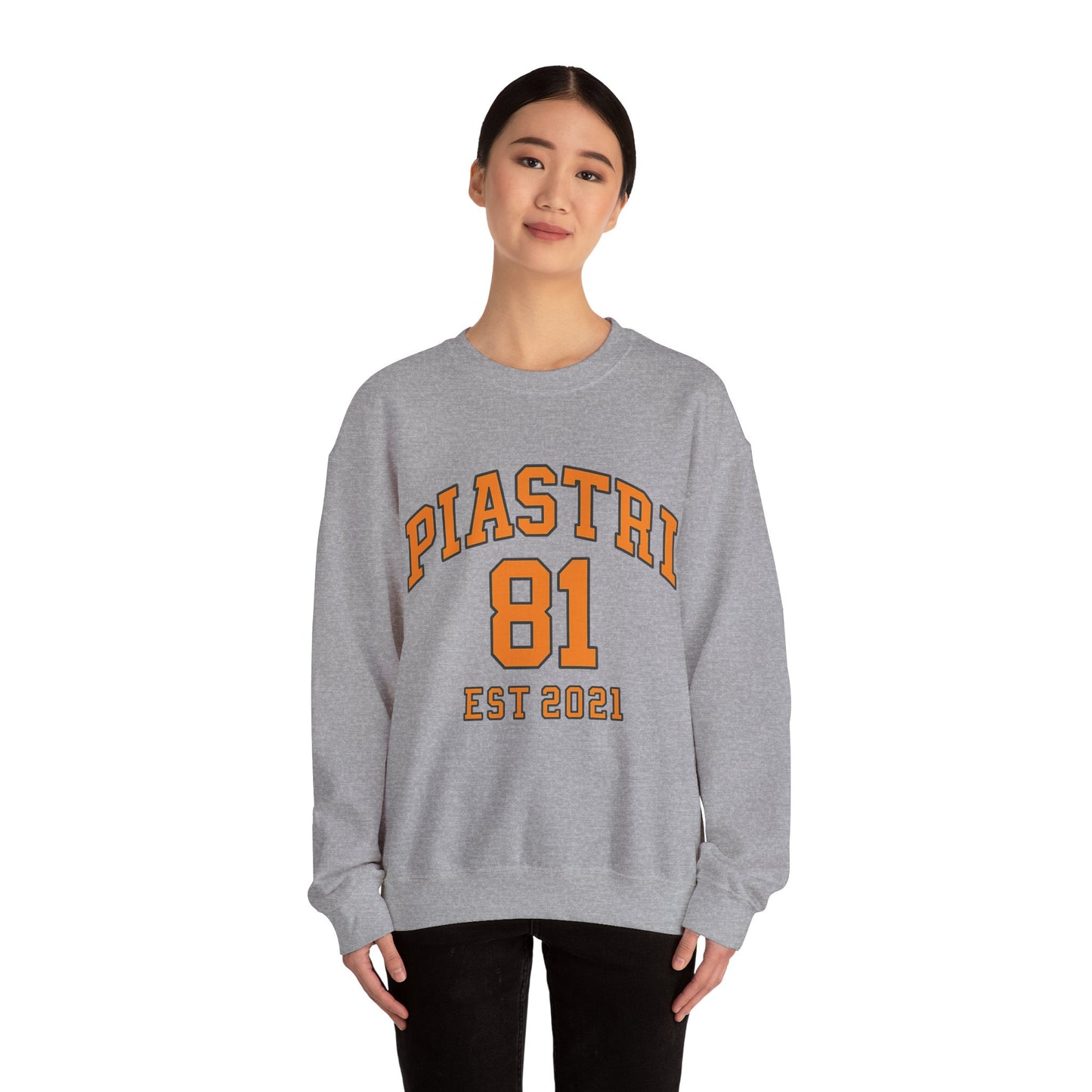 PiASTRI 81 Crewneck Sweatshirt – Vintage Collegiate EST 2021 Pullover