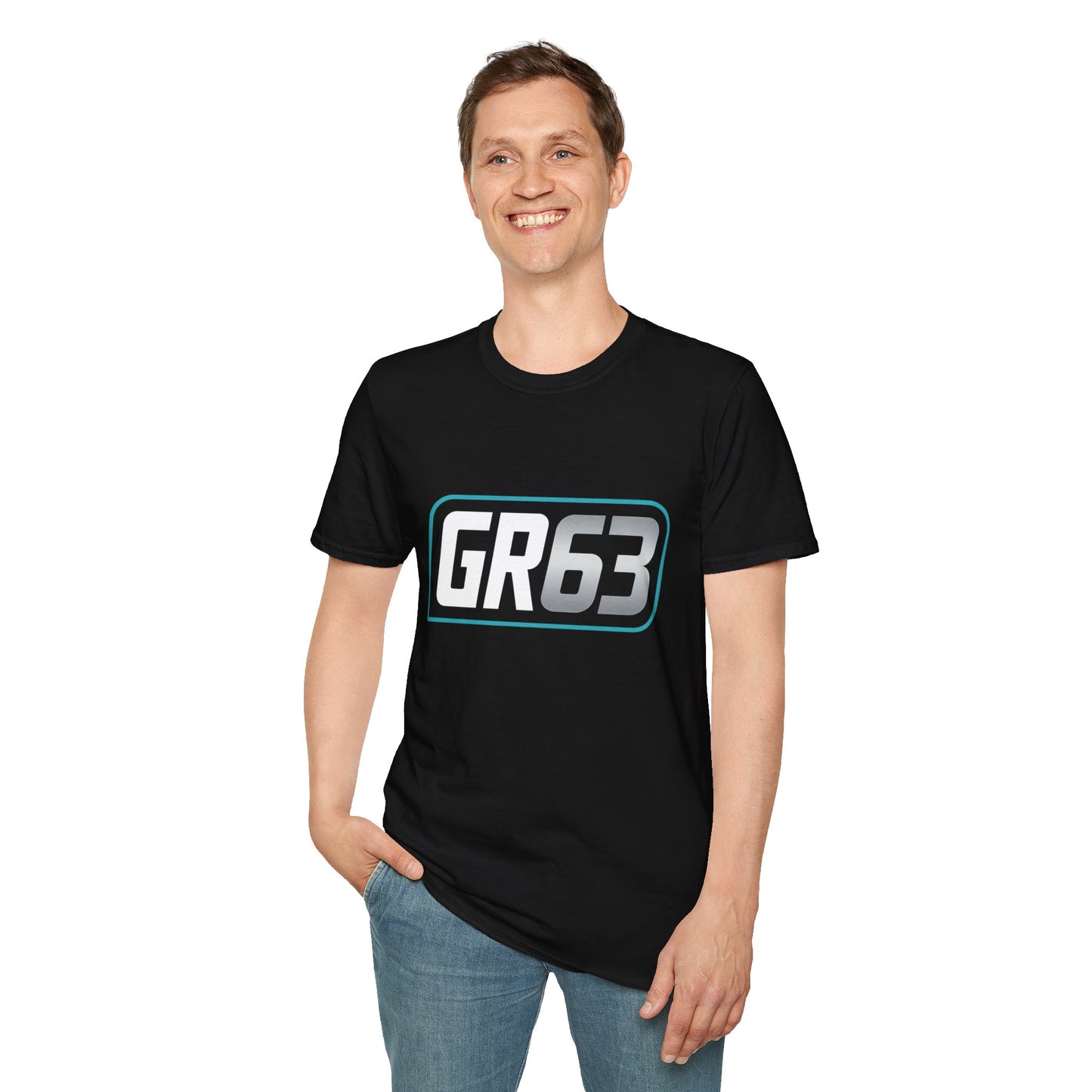 GR63 Racing Number T-Shirt — Personalized 'George Russell' Back Graphic