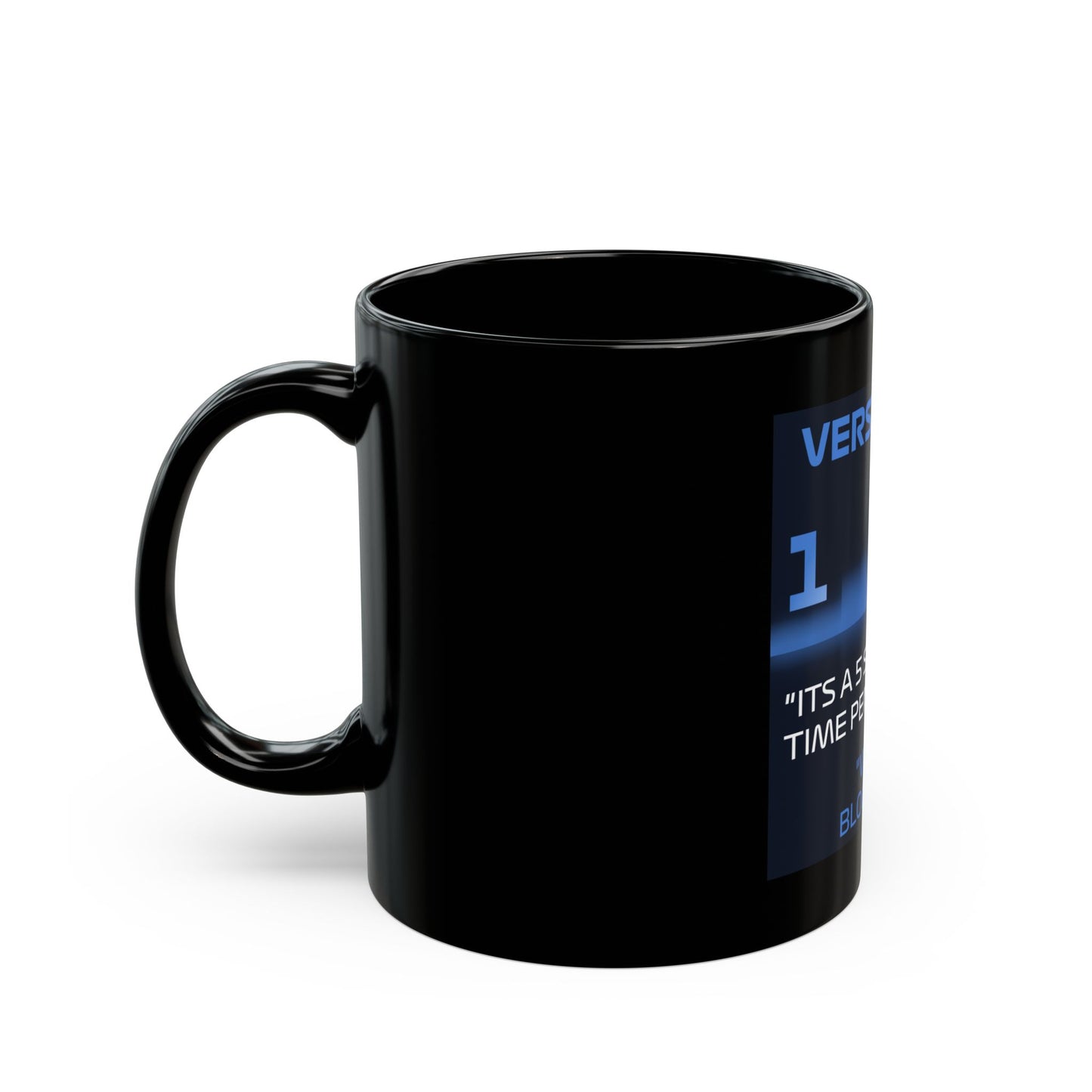 Black Ceramic Mug — Verstappen radio Quote Racing Coffee Cup
