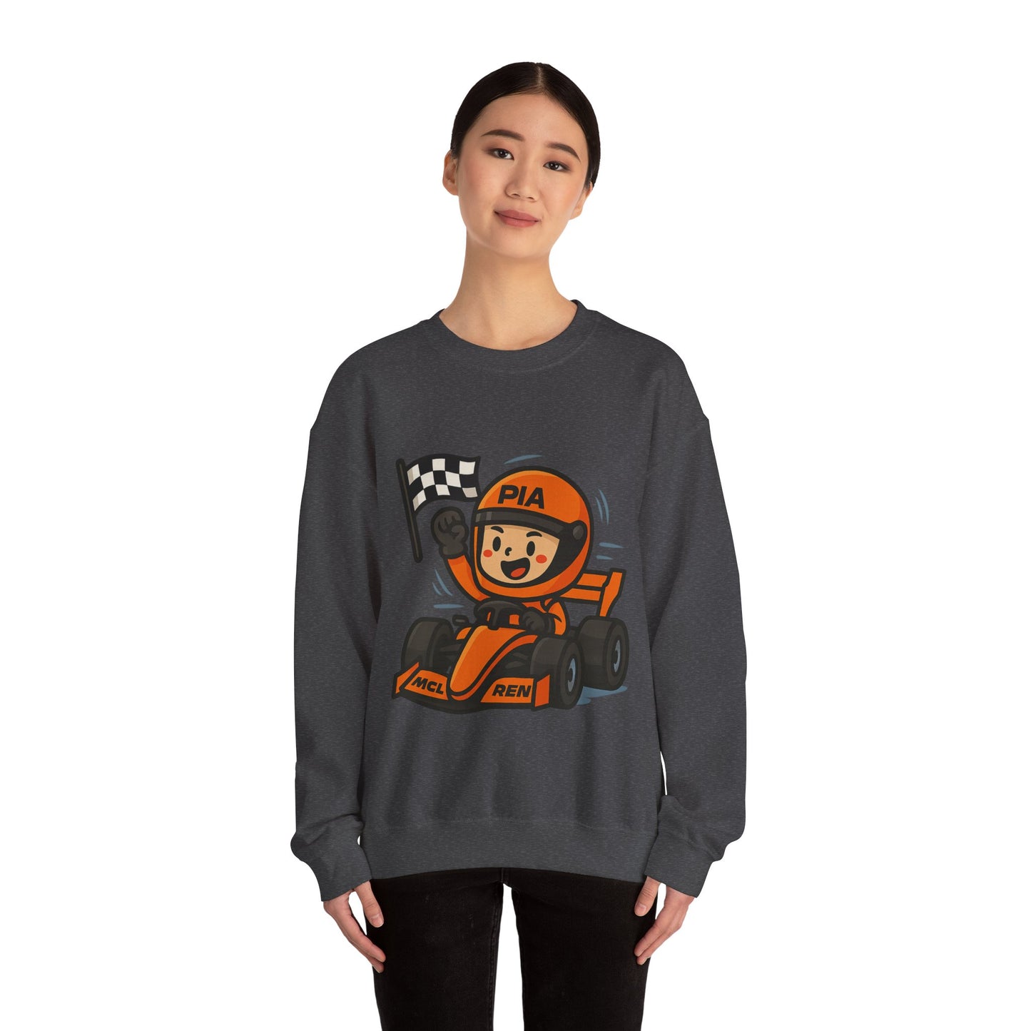 F1 racing mascot sweatshirt print