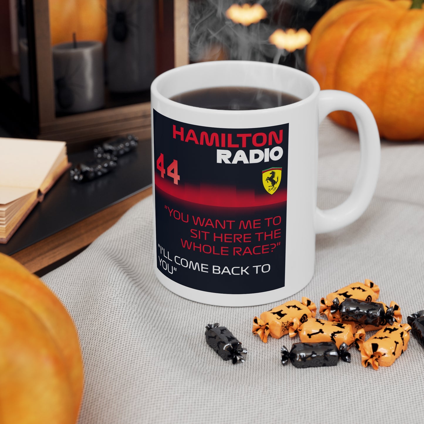 Lewis Hamilton Radio Message Mug — 11oz Ceramic Mug