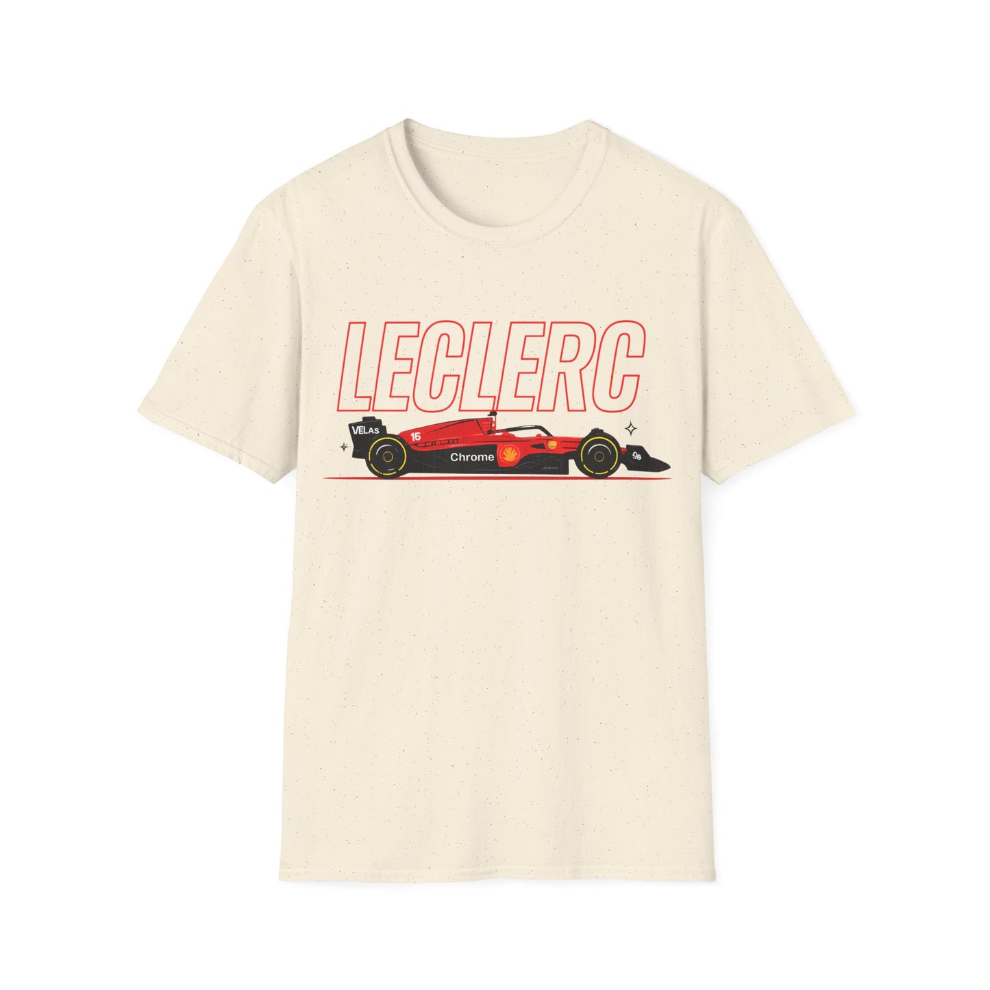 Leclerc Racing Car T-Shirt — Formula F1 Motorsport Tee