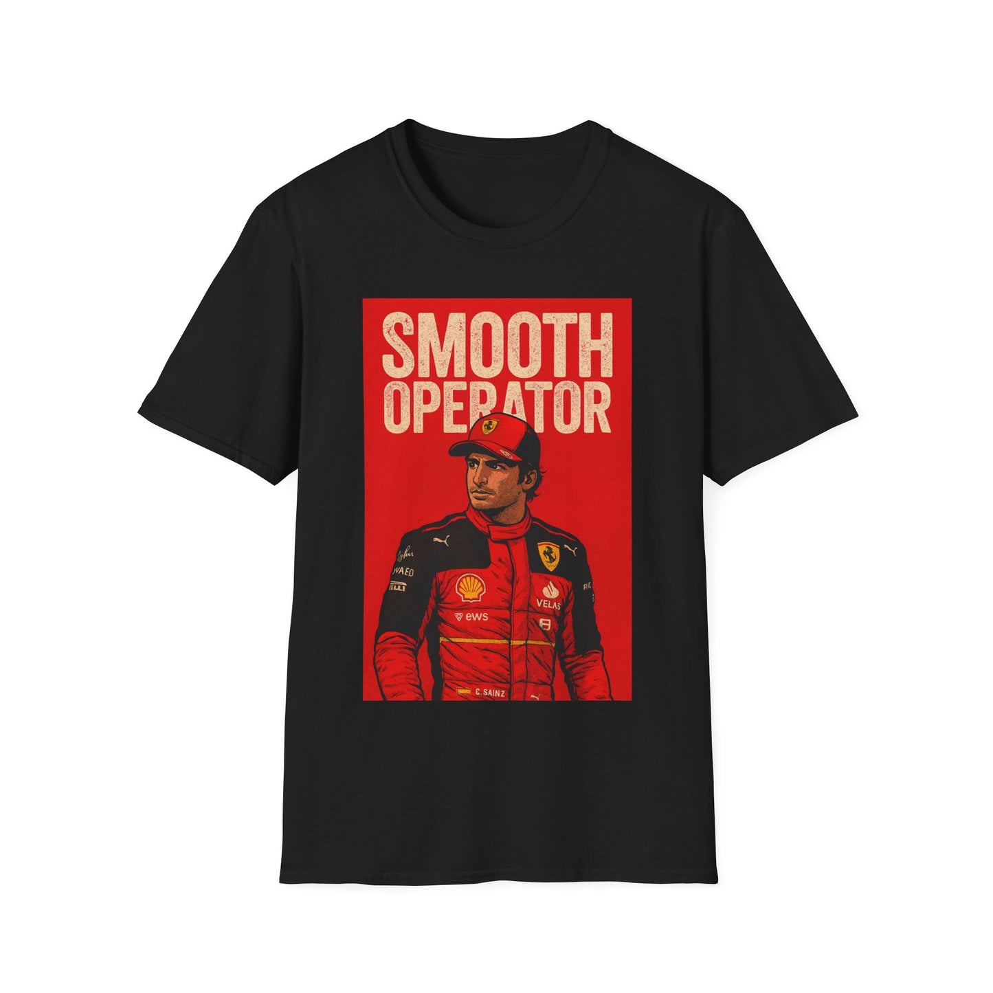 Smooth Operator Racing T‑Shirt — Vintage Ferrari Driver Graphic Tee