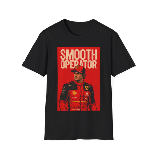Smooth Operator Racing T‑Shirt — Vintage Ferrari Driver Graphic Tee