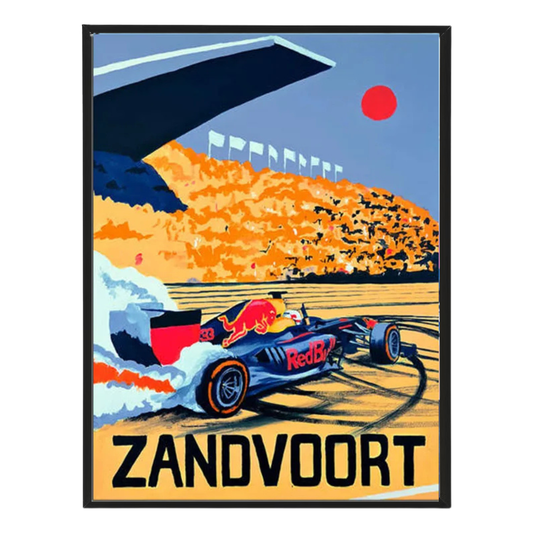 Neon Zandvoort canvas wall art