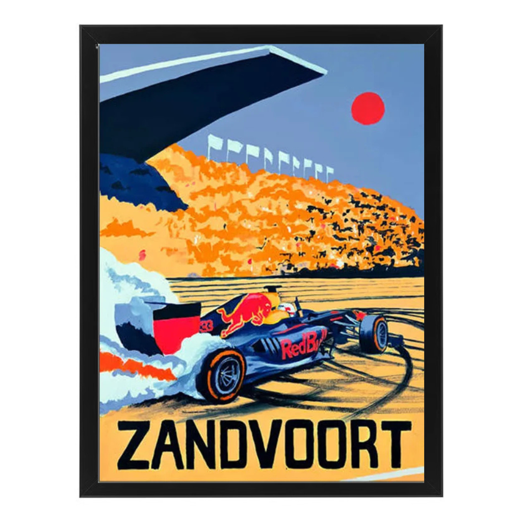 Neon Zandvoort canvas wall art