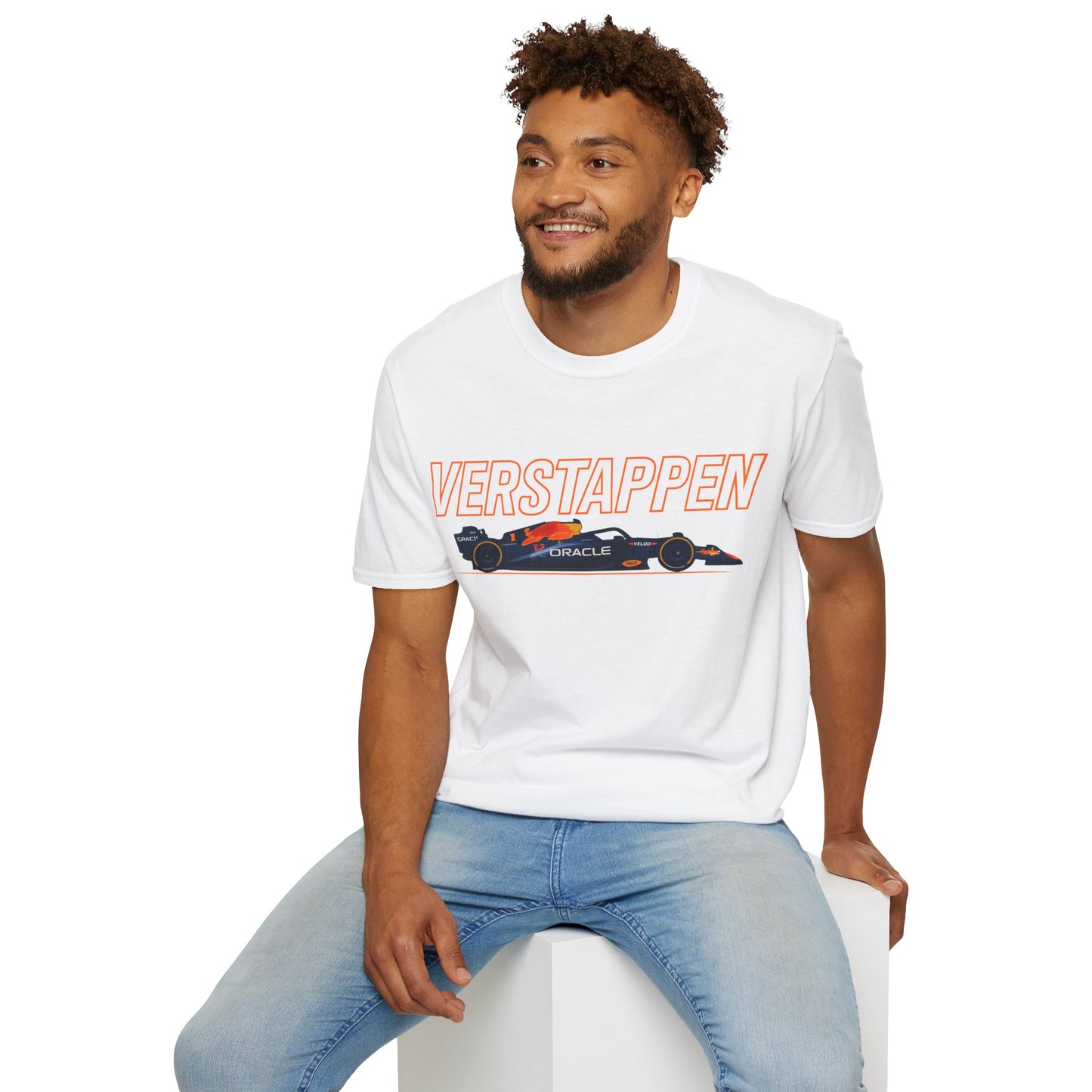 Racing Car Graphic T-Shirt — 'VERSTAPPEN' Motorsport Tee
