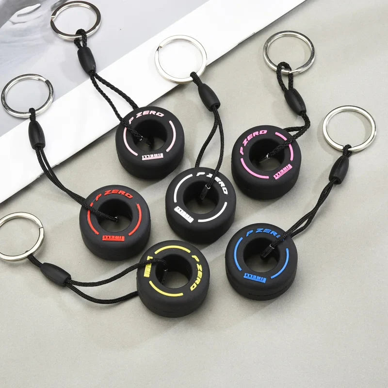 Mini F1 Tire Keyring