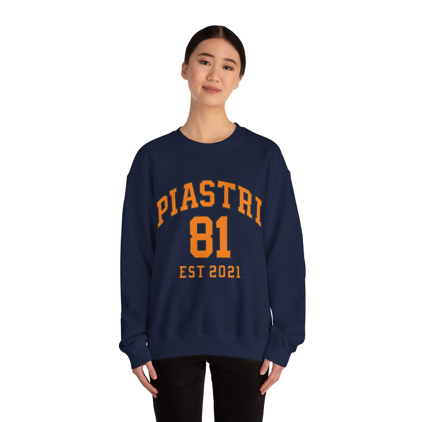 PiASTRI 81 Crewneck Sweatshirt – Vintage Collegiate EST 2021 Pullover