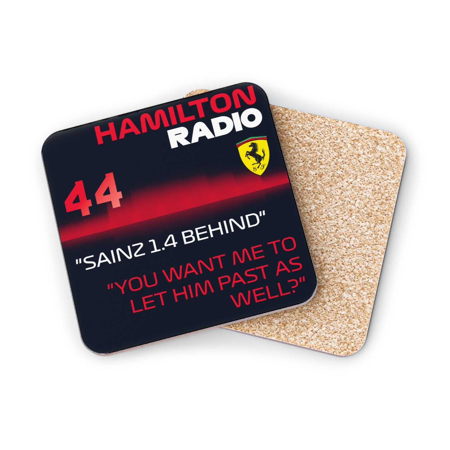 Hamilton Radio Quote Coasters — F1 Racing Drink Coaster