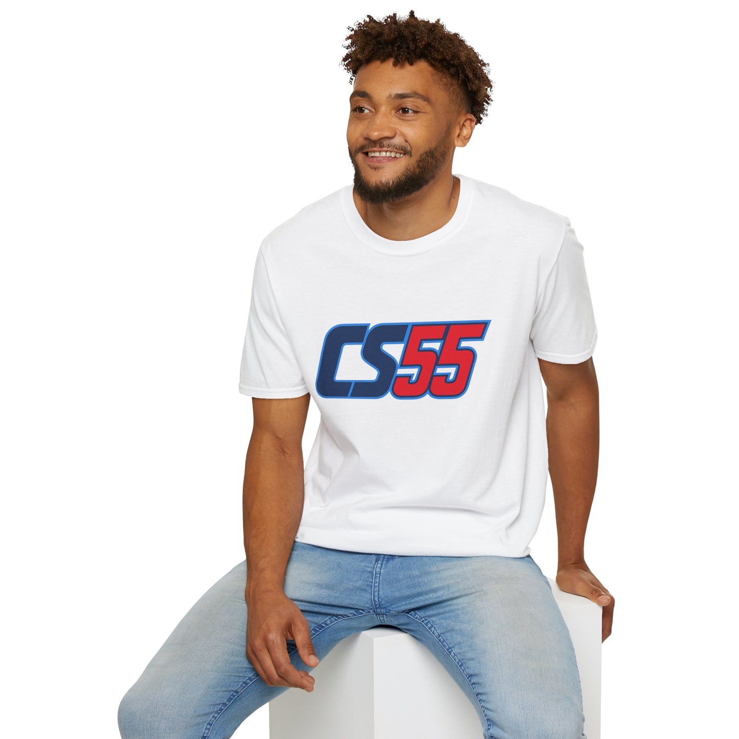 CS55 Racing Logo T‑Shirt — Calos Sainz Motorsport Tee