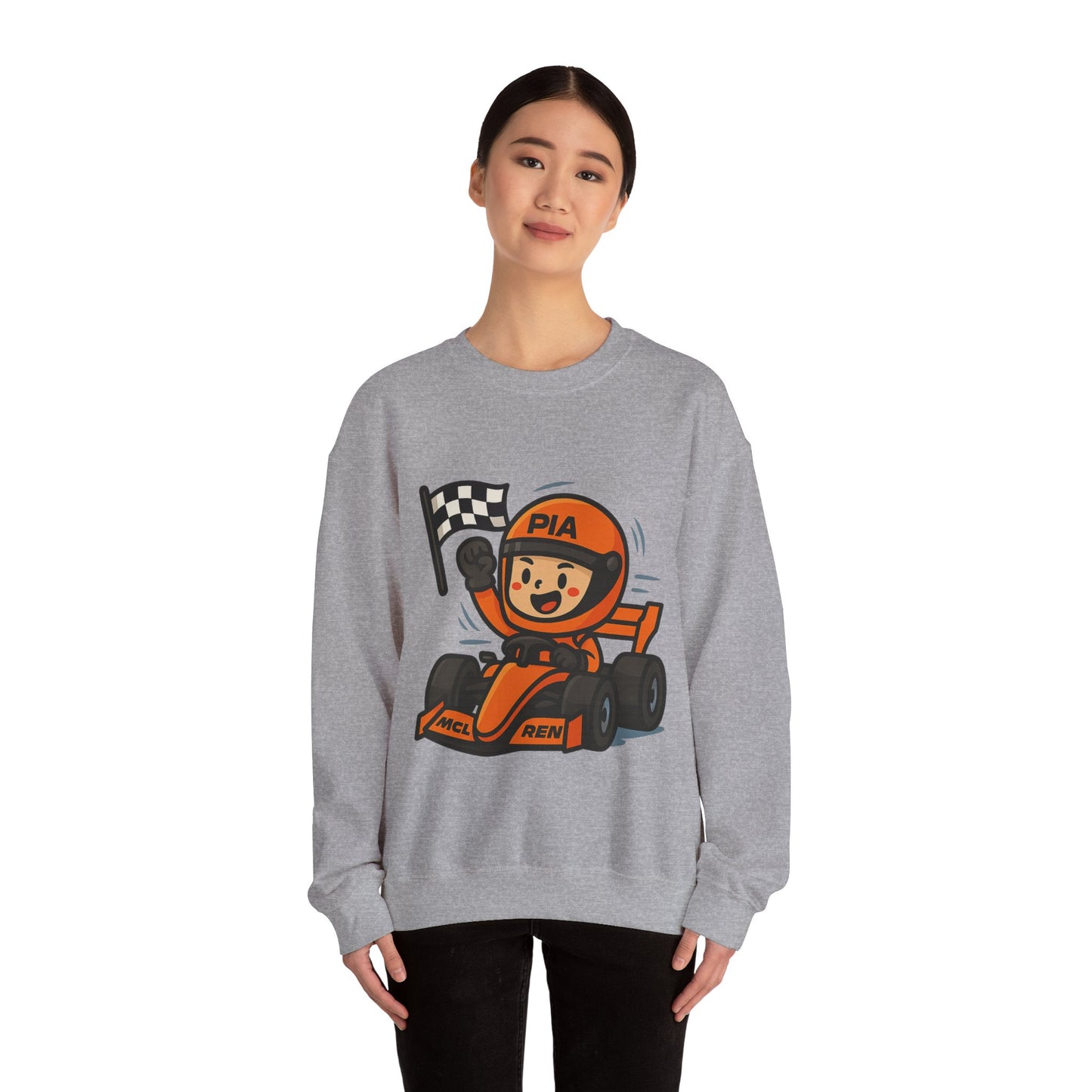 F1 racing mascot sweatshirt print