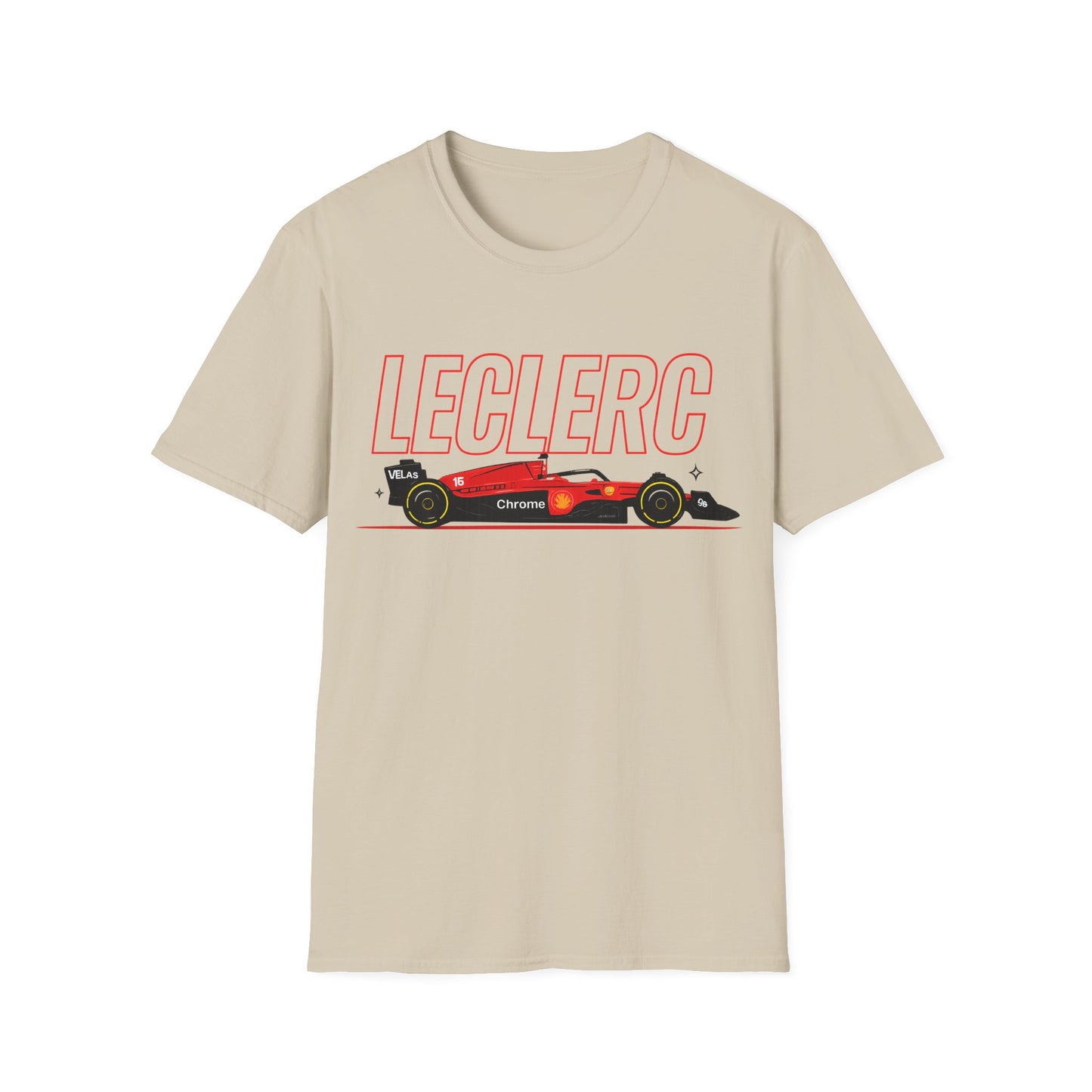 Leclerc Racing Car T-Shirt — Formula F1 Motorsport Tee