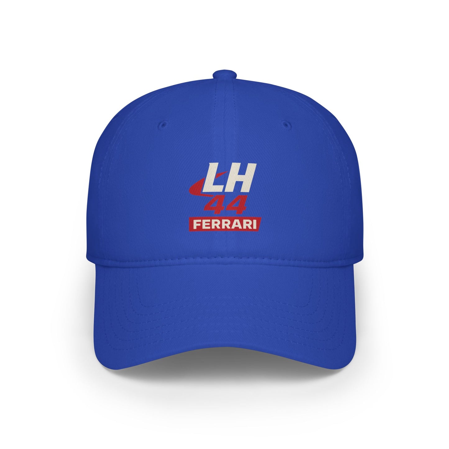 LH 44 Ferrari Low Profile Baseball Cap — Lewis Hamilton Racing Driver Logo Hat