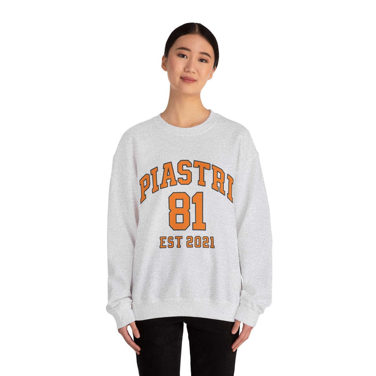 PiASTRI 81 Crewneck Sweatshirt – Vintage Collegiate EST 2021 Pullover