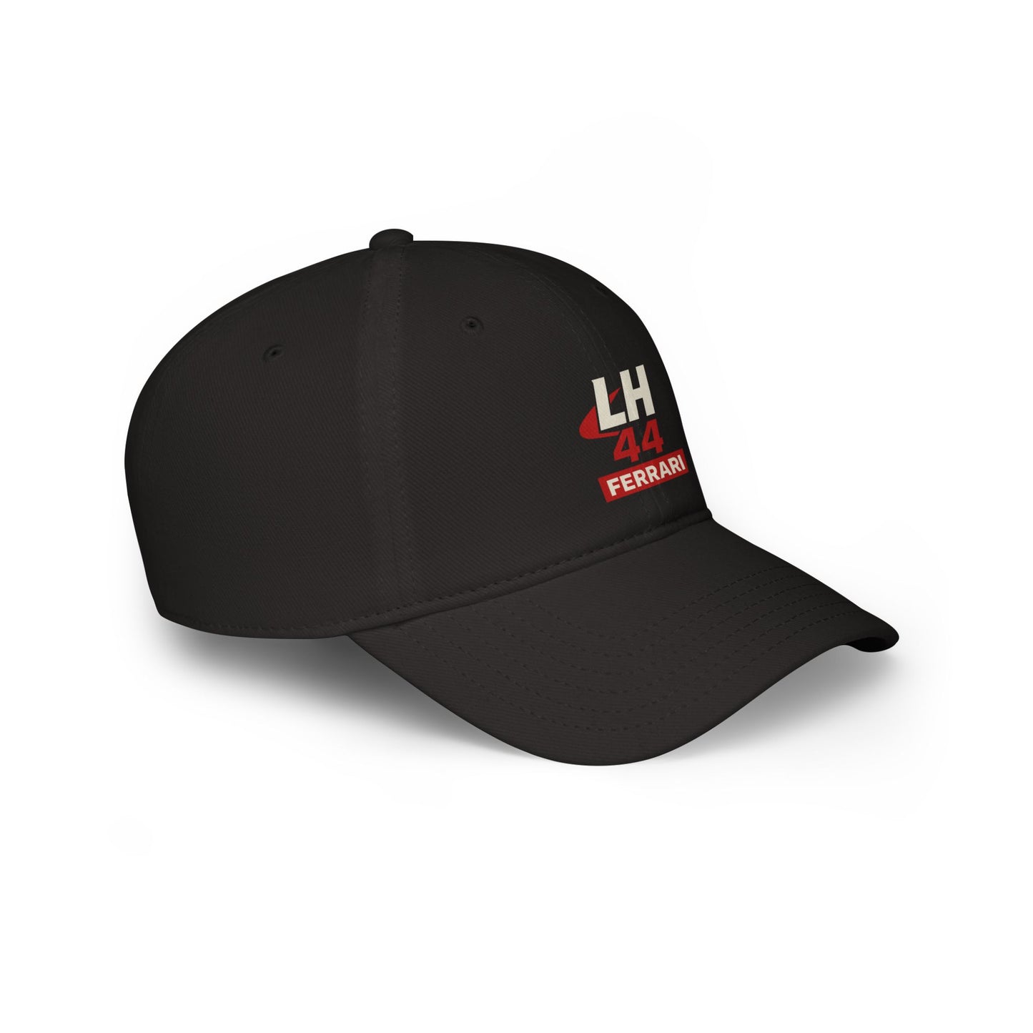 LH 44 Ferrari Low Profile Baseball Cap — Lewis Hamilton Racing Driver Logo Hat