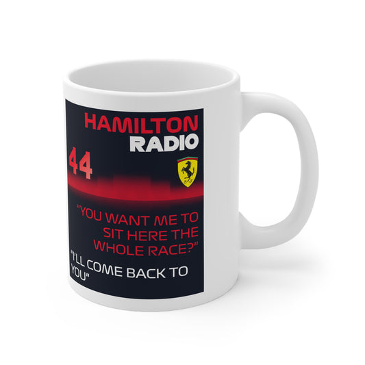 Lewis Hamilton Radio Message Mug — 11oz Ceramic Mug