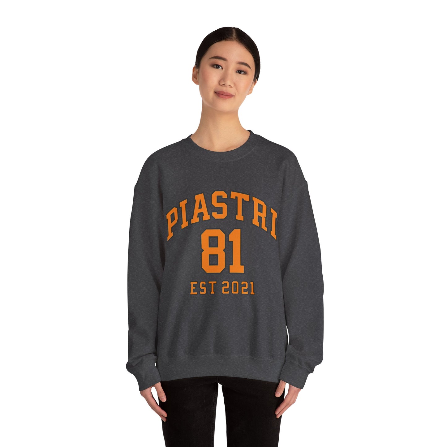 PiASTRI 81 Crewneck Sweatshirt – Vintage Collegiate EST 2021 Pullover