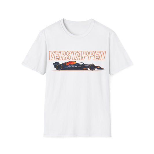 Racing Car Graphic T-Shirt — 'VERSTAPPEN' Motorsport Tee