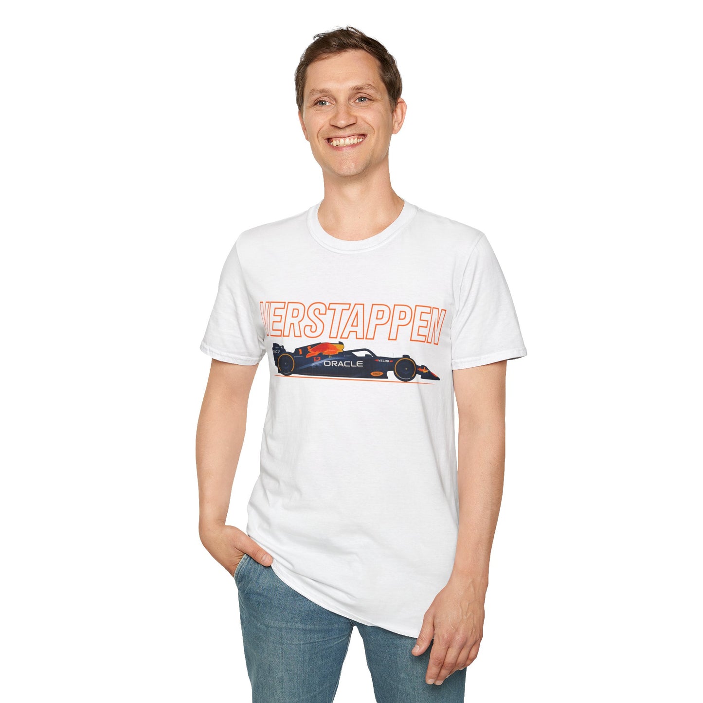 Racing Car Graphic T-Shirt — 'VERSTAPPEN' Motorsport Tee