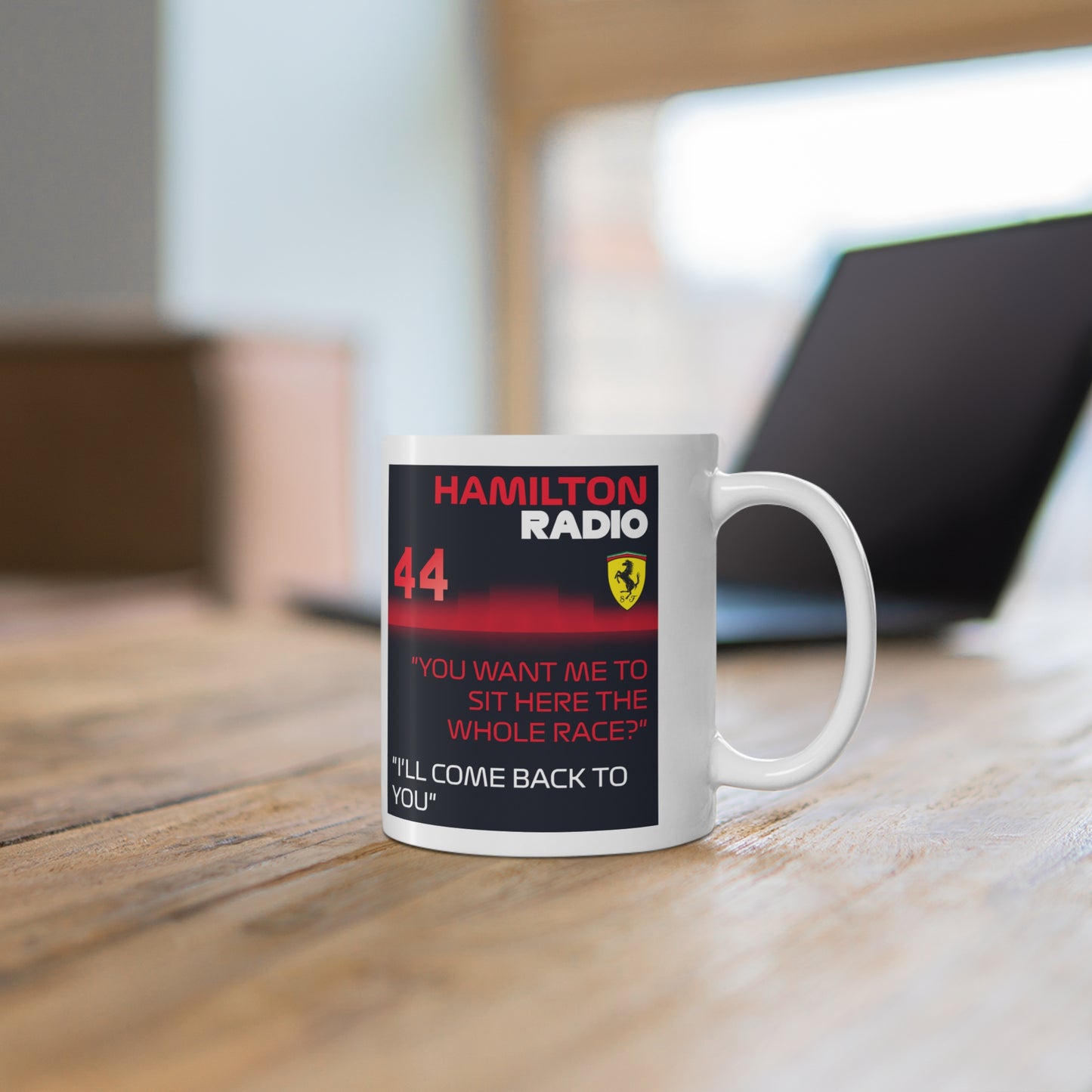 Lewis Hamilton Radio Message Mug — 11oz Ceramic Mug
