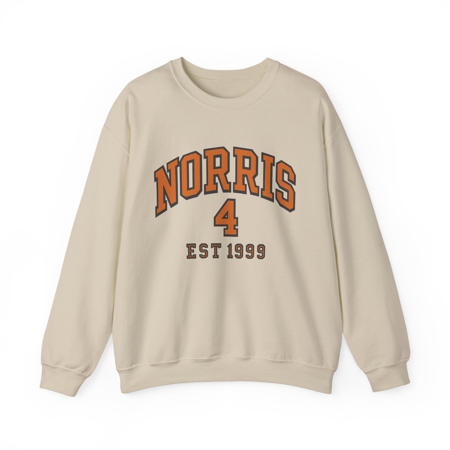 Norris 4 EST 1999 Crewneck Sweatshirt — Vintage Collegiate Track Team Pullover