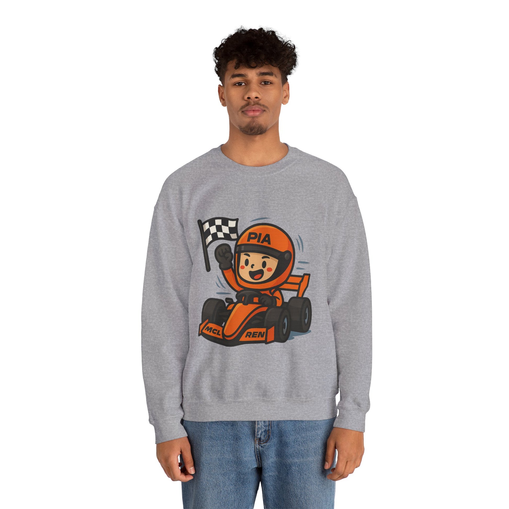 F1 racing mascot sweatshirt print